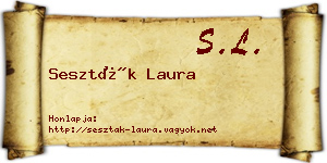 Seszták Laura névjegykártya